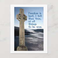 William Wallace Carte postale Scottish Freedom