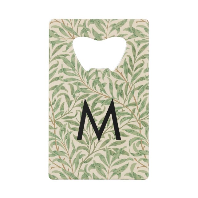 Willow Bough Motif William Morris Retro Monogramme (Devant)