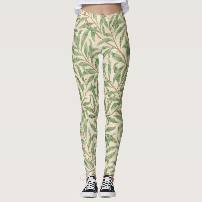Willow Bough (par William Morris) Leggings (Devant)