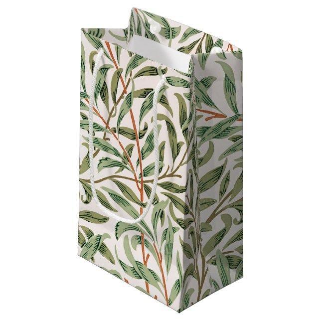 Willow Motif, William Morris Petit sac cadeau (Devant Angle)