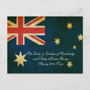 Wills Kate Baby George Australie Carte postale 201