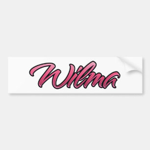 Wilma décoloré autocollant sticker rose
