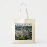 Winchester Cathedral view tote bag