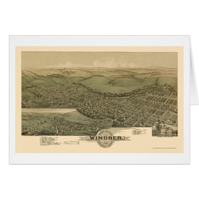 Windber, carte panoramique de PA - 1900 (Devant horizontal)