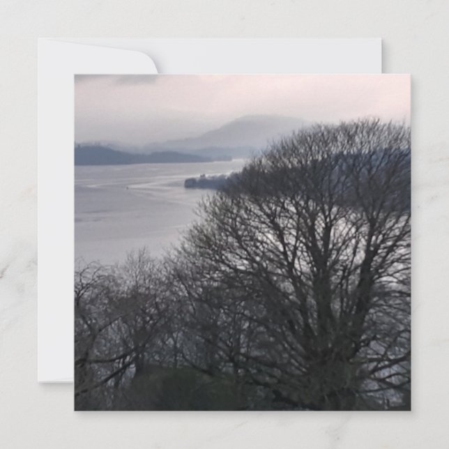 Windermere en hiver - Carte plat Lake District (Devant)