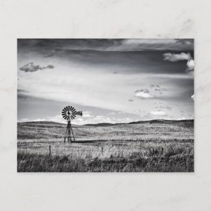 Windmill sur la carte postale Plains
