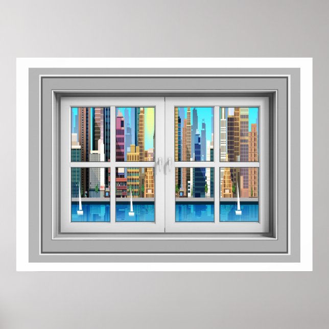 Window View Poster (Devant)
