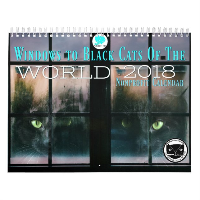 Windows aux chats noirs du calendrier du monde (Protection)