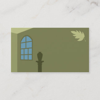 Windows et carte de visite de feuille