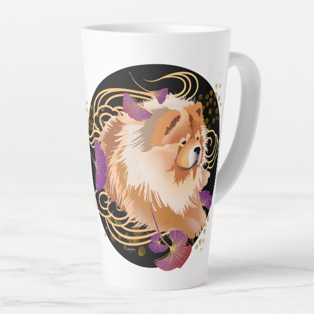 WINDSONG - Chow 17 once Tasse en latte (Angle droit)