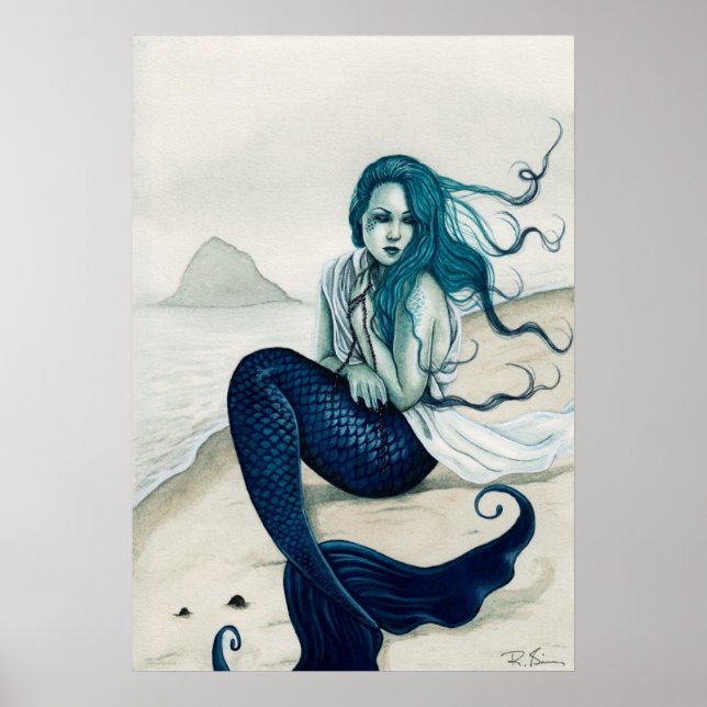 Windswept Mermaid Poster (Devant)