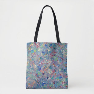 Windy Blues Abstrait Art Sac fourre-tout