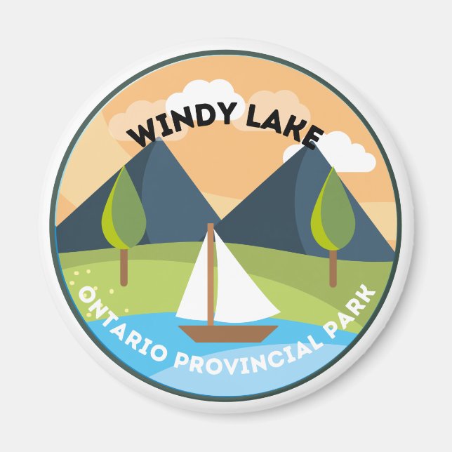 Windy Lake Ontario Provincial Park Magnet (Devant)