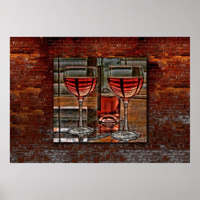 Wine For Two Poster (Devant)