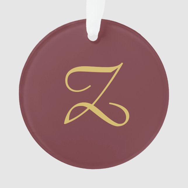 Wine Gold Monogramme professionnel tendance modern (devant)
