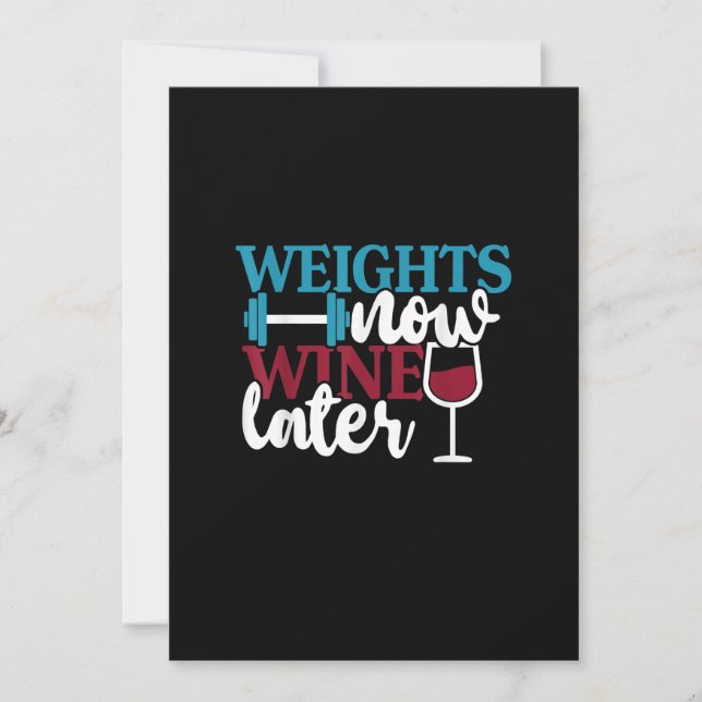 Wine Later, Weightlifting Home Gym. (Devant)