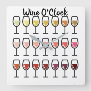 Wine O'Clock Horloge murale