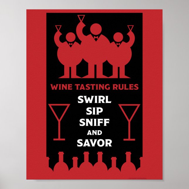 Wine Tasters  Poster (Devant)