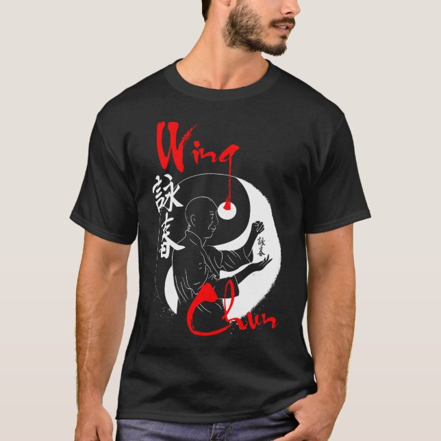 Wing Chun Kung Fu Yin Yang Sifu T-Shirt (Devant)