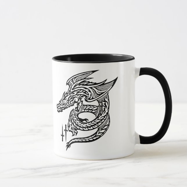 Wing Dragon 11 oz Ringer Mug (Droite)