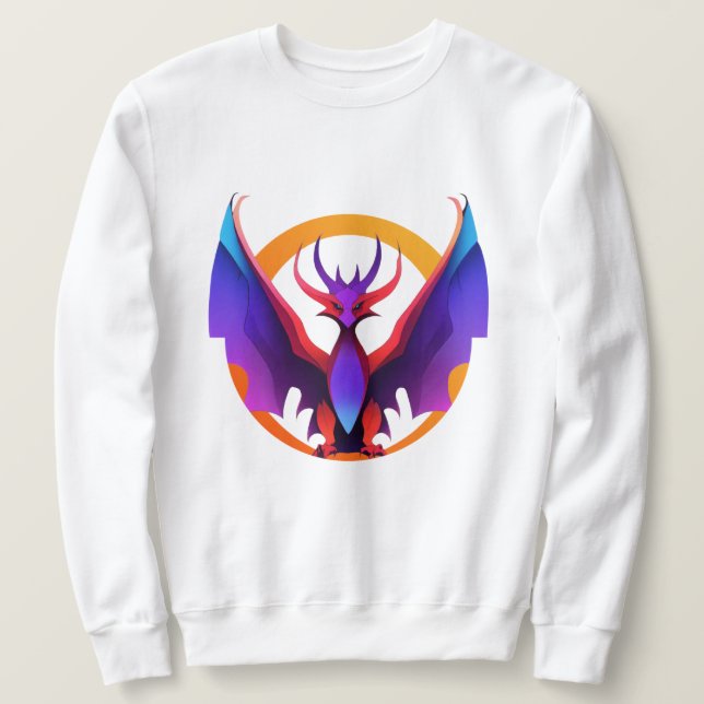 Wings of Freedom Dragon Design Sweatshirt (Design devant)