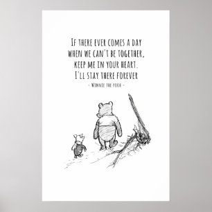Winnie l'Ourson et Porcinet Citation Impression Nu
