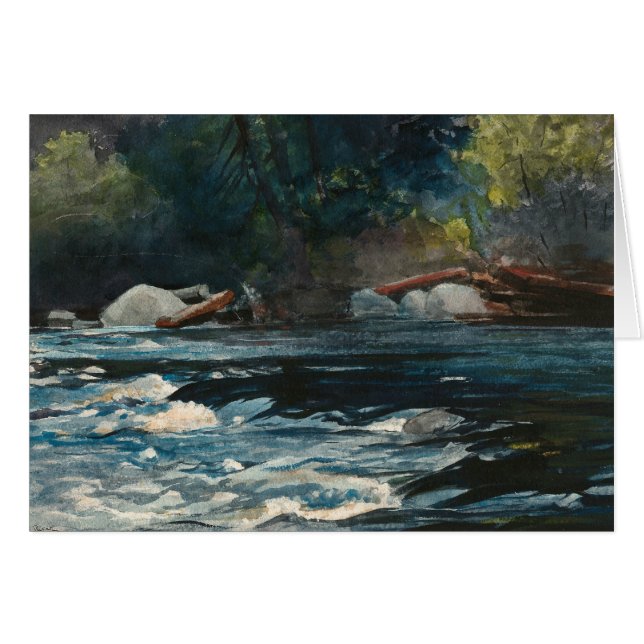 Winslow Homer - Les Rapids, Hudson River (Devant horizontal)