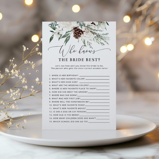 Winter à feuillage persistant Qui connaît la marié (Créateur téléchargé)