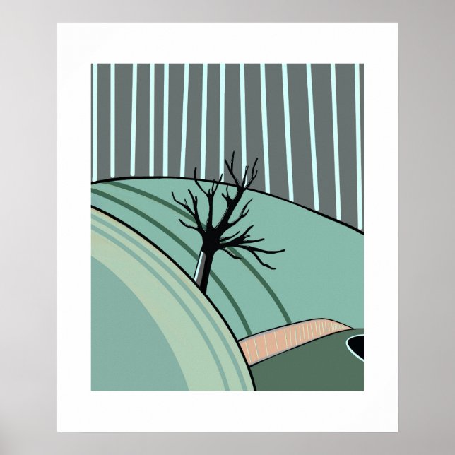 Winter Calm – Minimal Seasonal Poster by Sklines (Devant)