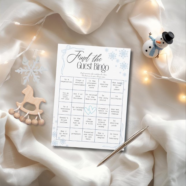 Winter Coquette blue Trouver La Carte De Bingo Inv (Winter Coquette blue Find The Guest Bingo Card)