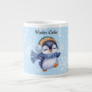 Winter Cutie Tasse de café d'hiver de manchot mi