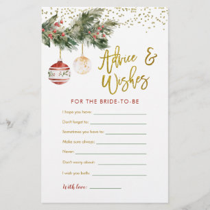 Winter Deck the Halls Fête des mariées Adive & Wis