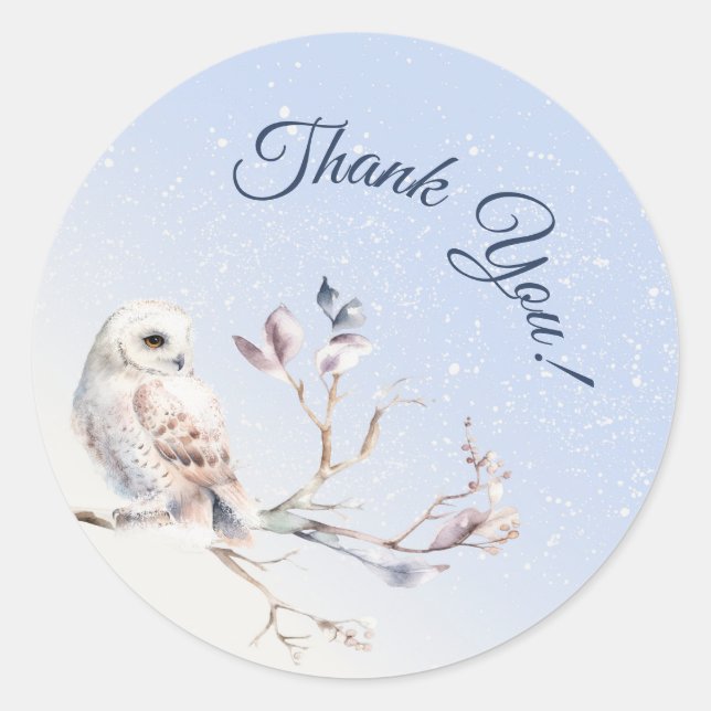 Winter Forest Watercolor Sticker (Devant)