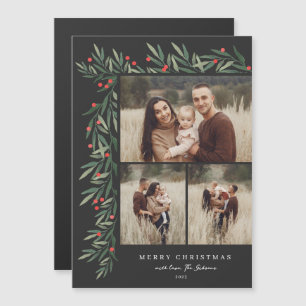 Winter Greenery Black 3 Photo Noël