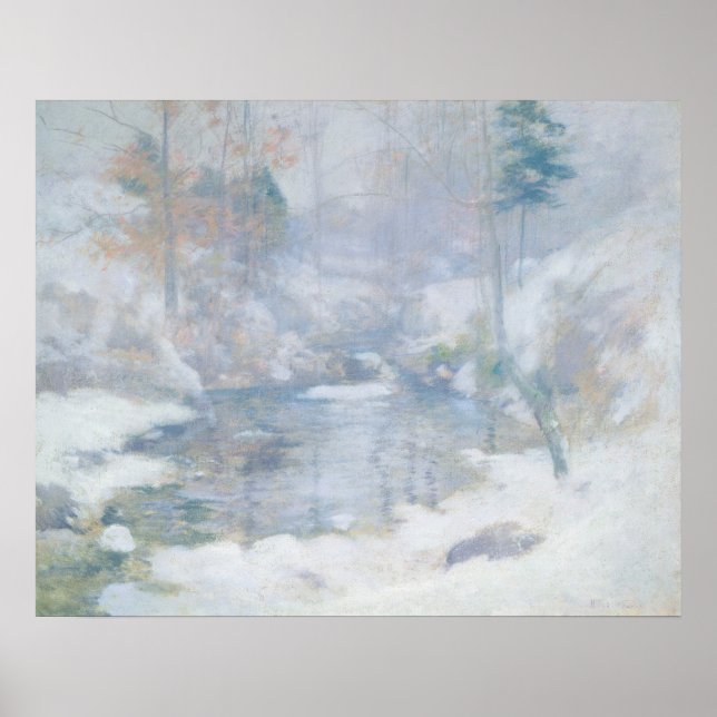 Winter Harmony - John H. Twachtman Poster d'art ra (Devant)