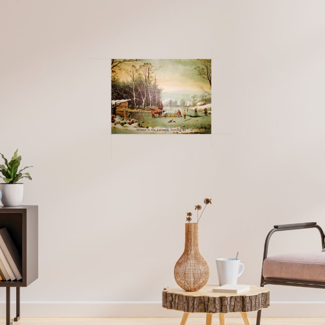 Winter in the Country, Getting Ice Poster (Salon 3)