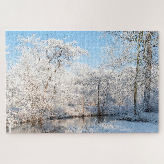 Winter Landscape Photo, 1014 pièces Jigsaw Puzzle  (Horizontal)