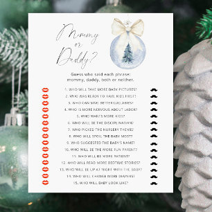 Winter Mommy ou papa jeu de Baby shower