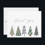 Winter Nordic Christmas Trees Merci Cartes de note<br><div class="desc">Winter Nordic Christmas Trees Merci Cartes de notes Cette carte élégante,  hivernale et florale de notes de beauté est le moyen idéal pour express votre appréciation à des amis,  à la famille et aux collègues.</div>