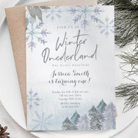 Winter Onederland 1ère invitation anniversaire