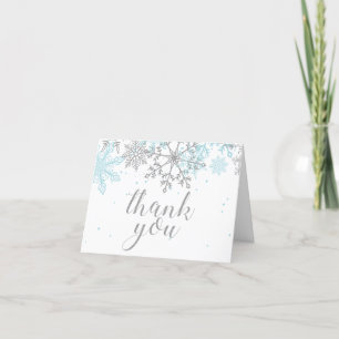 Winter Onederland Bleu Argent Merci