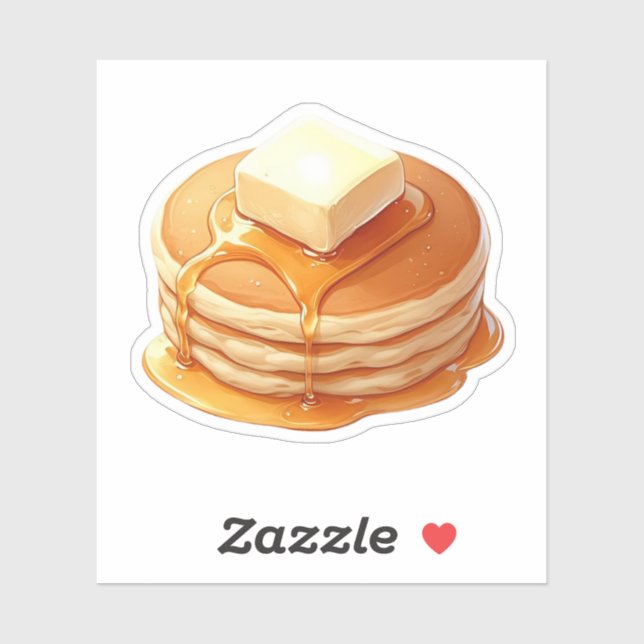 Winter Pancake Cozy Breakfast Aesthetic Sticker   (Feuille)
