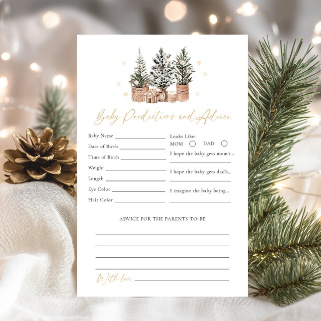 Winter Rustic Baby Prédictions, Conseils douche je (Créateur téléchargé)