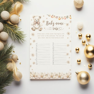 Winter Teddy Bear baby nom course jeu de baby show