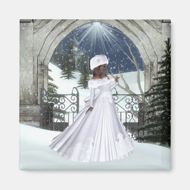 Winter Woman D3 Design - Magnet d'Imaginaire (Devant)