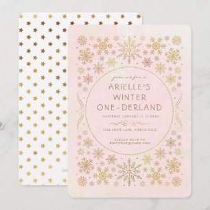 Winter Wonderland Anniversaire Invitation