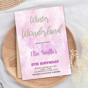 Winter Wonderland Anniversaire Invitations Art Ros