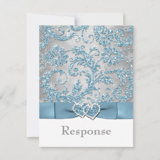 Winter Wonderland Coeurs joints carte RSVP