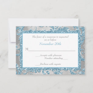 Winter Wonderland, Coeurs joints Mariage RSVP 3