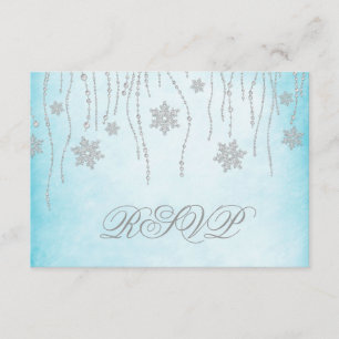 Winter Wonderland Diamond Snowflakes carte RSVP